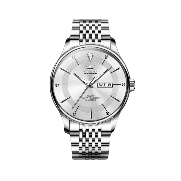 Olevs Montre Classique Homme Fontainebleau | Argent